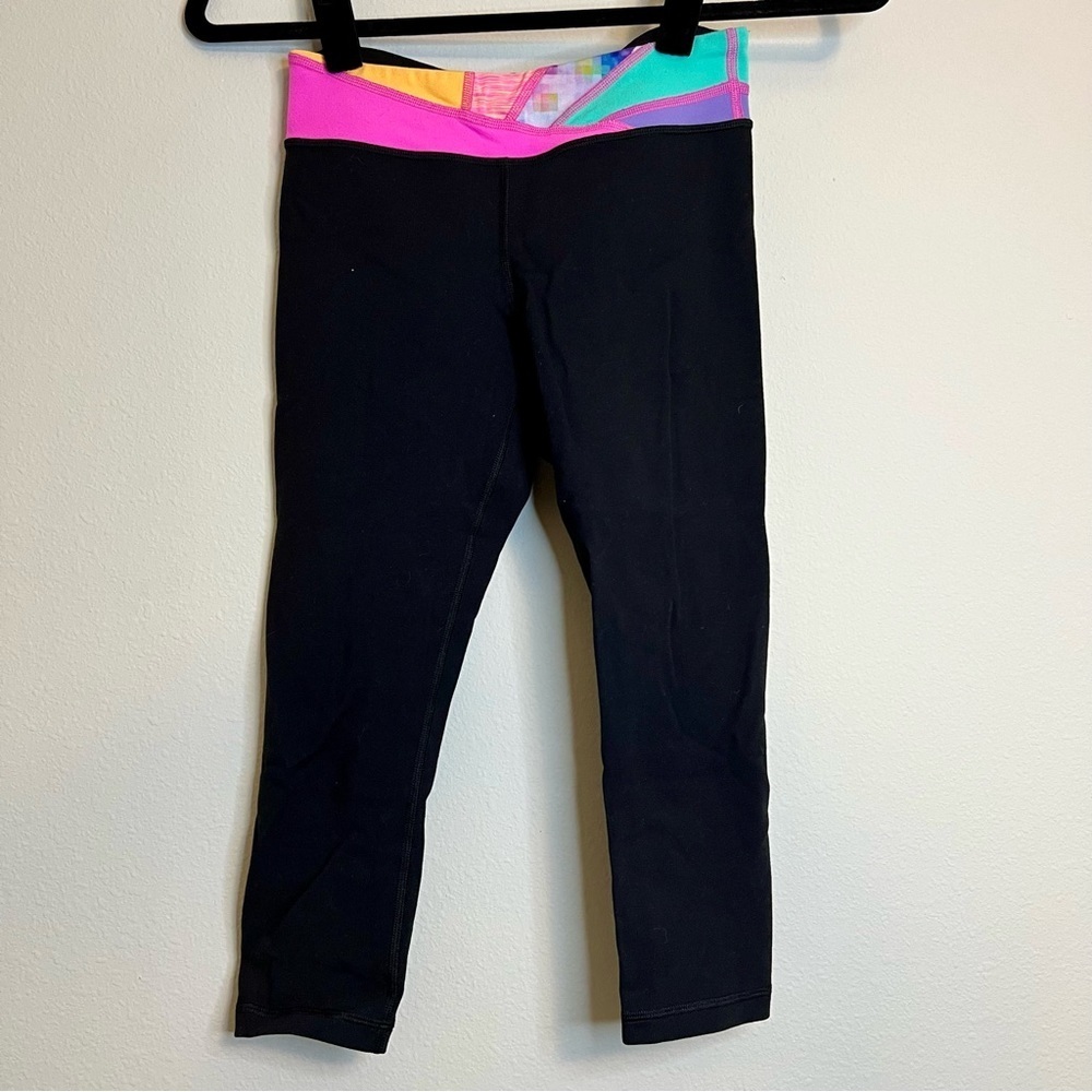 Ivivva girls black leggings size 10